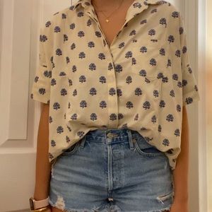 Madewell Academie Floral Weave Shirt